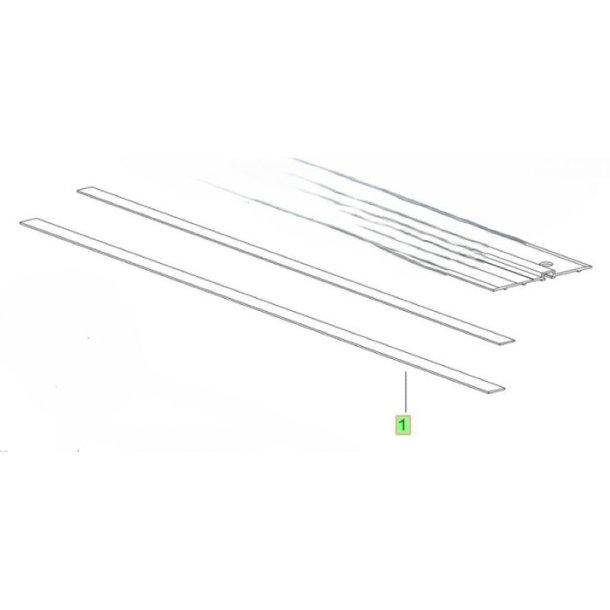 Gummikant til styreskinne