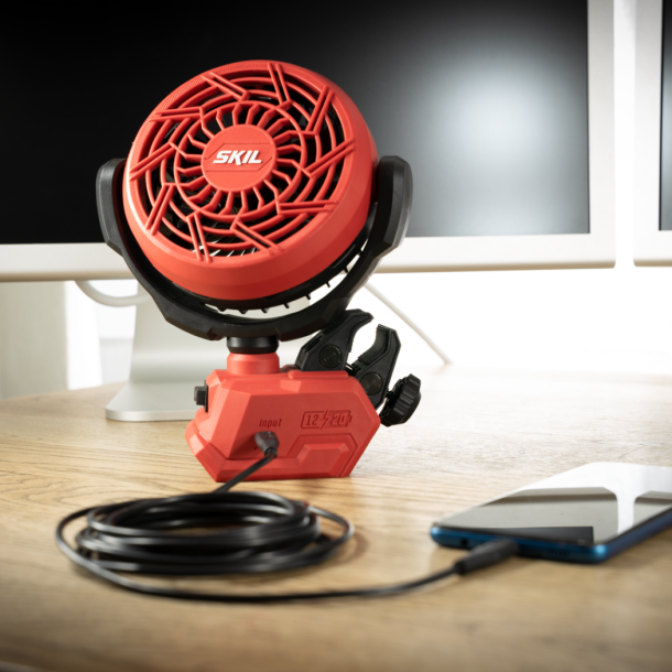 Ventilator akku