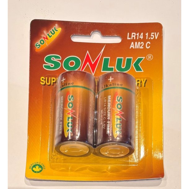 Batterier C 2 stk.