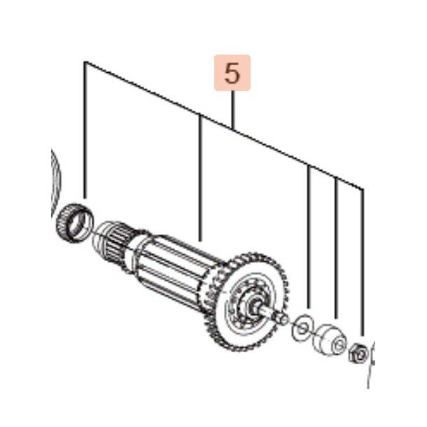 Rotor til 9132 vinkelsliber
