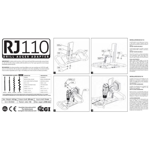 P�lebor RJ110 h�ndtag