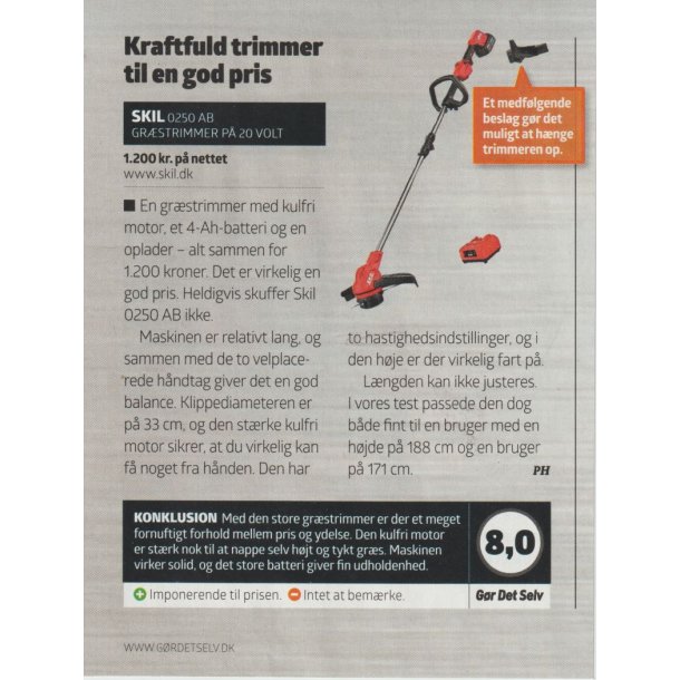 Grstrimmer 0250