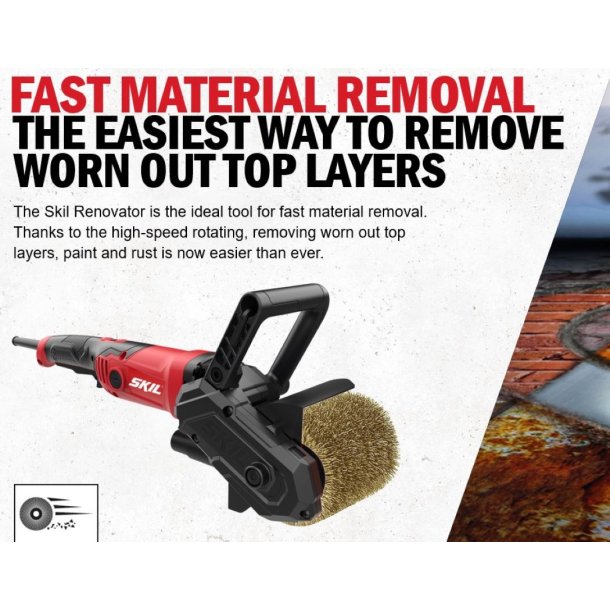 RENOVATOR 230V brste