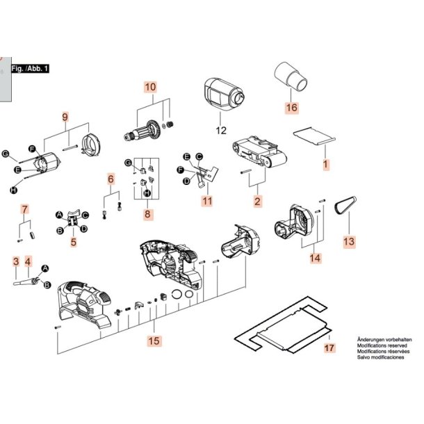 Bndpudser reservedel