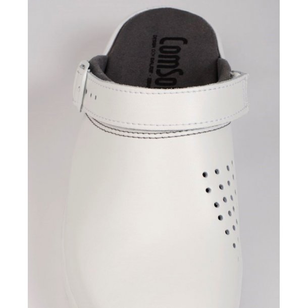 Tr�sko Hvid skind med flexbund