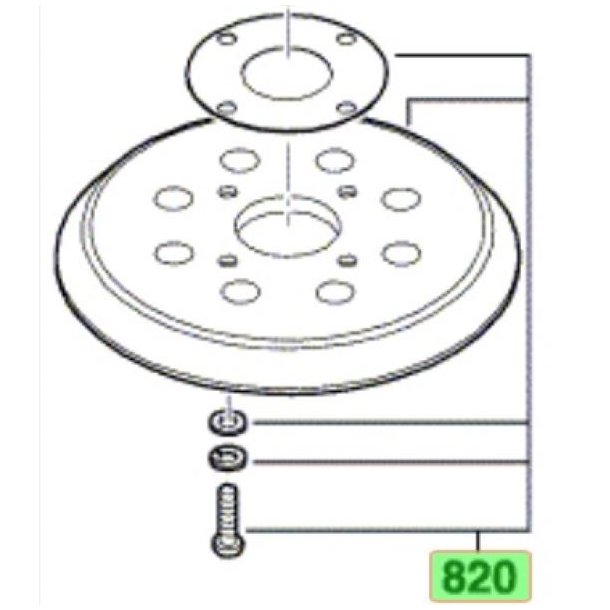 VELCRO BAGSKIVE 125mm